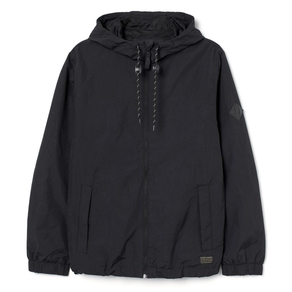 ‘H&M’ Men’s All Black Windbreaker Jacket. Size Men’s US L.
